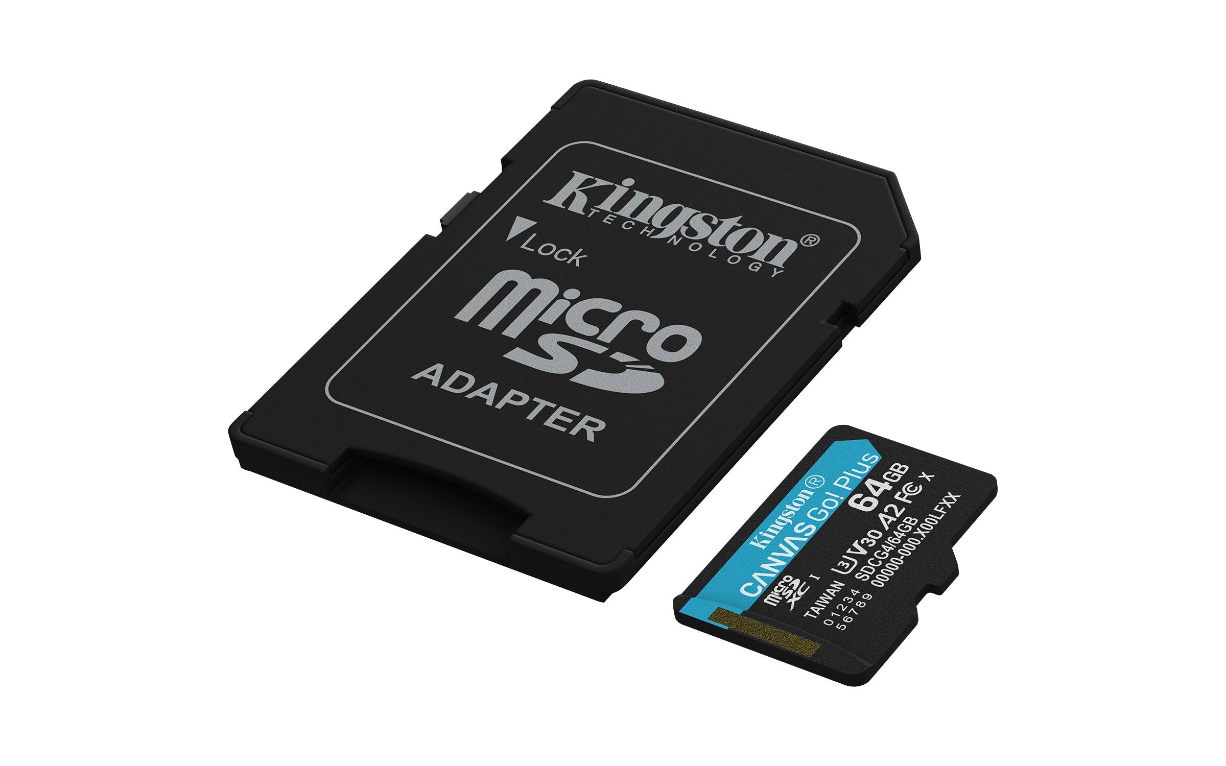 MEMORIA MICROSD KINGSTON CANVAS GO! PLUS GEN4 64GB R.200MB/S CL10 UHS-I U3 V30 A2 - MEMORIA MICROSD KINGSTON CANVAS GO! PLUS GEN4 64GB R.200MB/S CL10 UHS-I U3 V30 A2 -